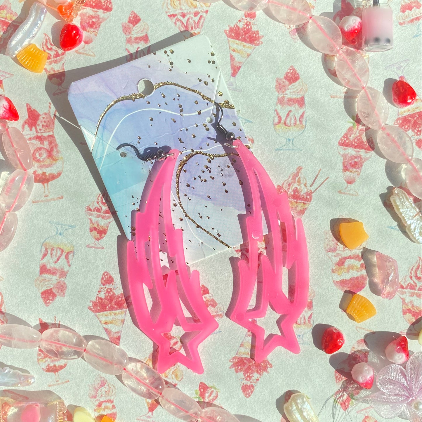 Glow In The Dark Galaxy Earring