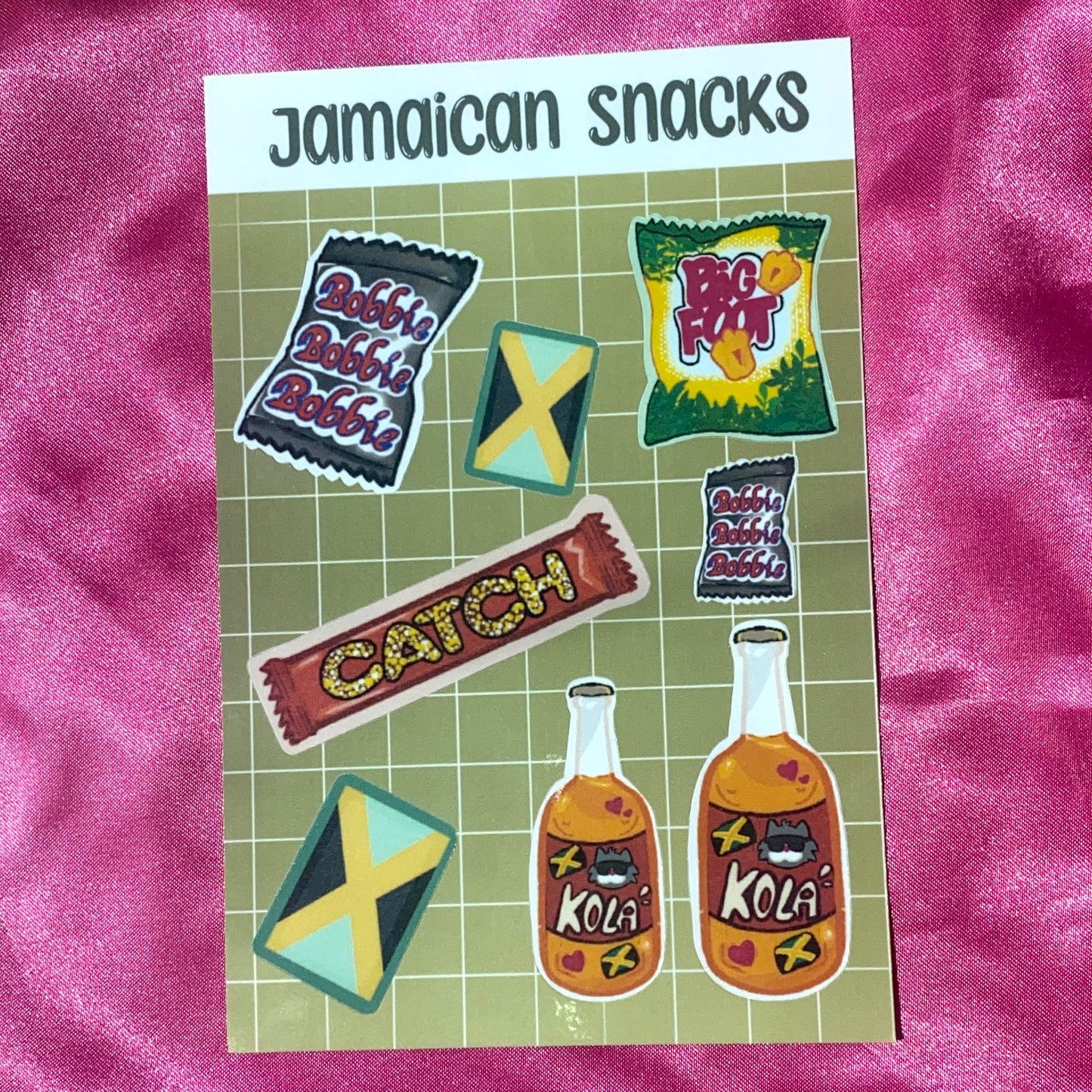 Jamaican Snacks Sticker Sheet