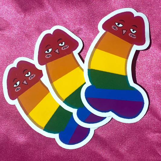 Rainbow Dick Sticker
