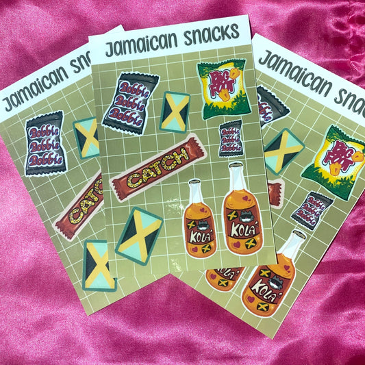Jamaican Snacks Sticker Sheet