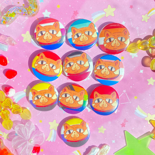 Garfield Pride Buttons