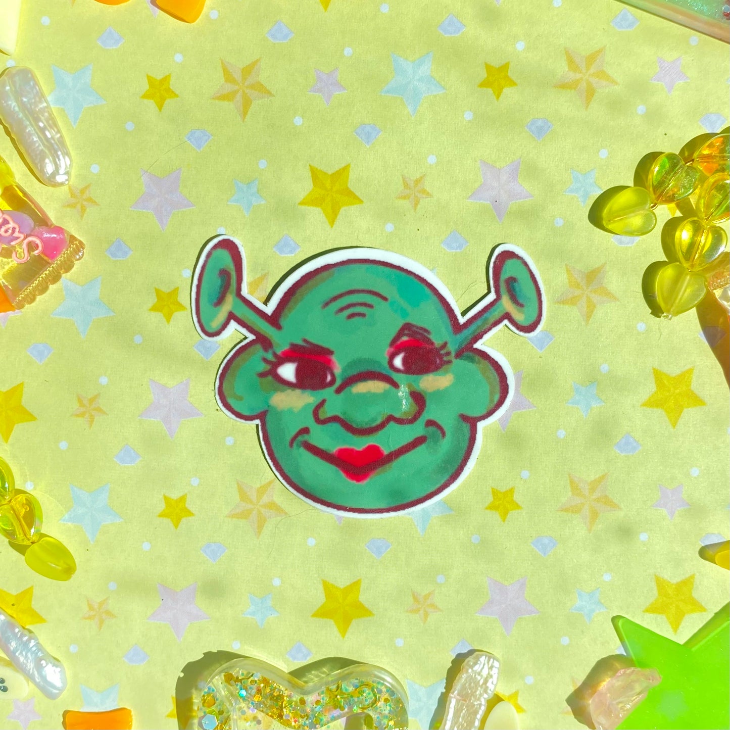 Drag Queen Shrek Sticker