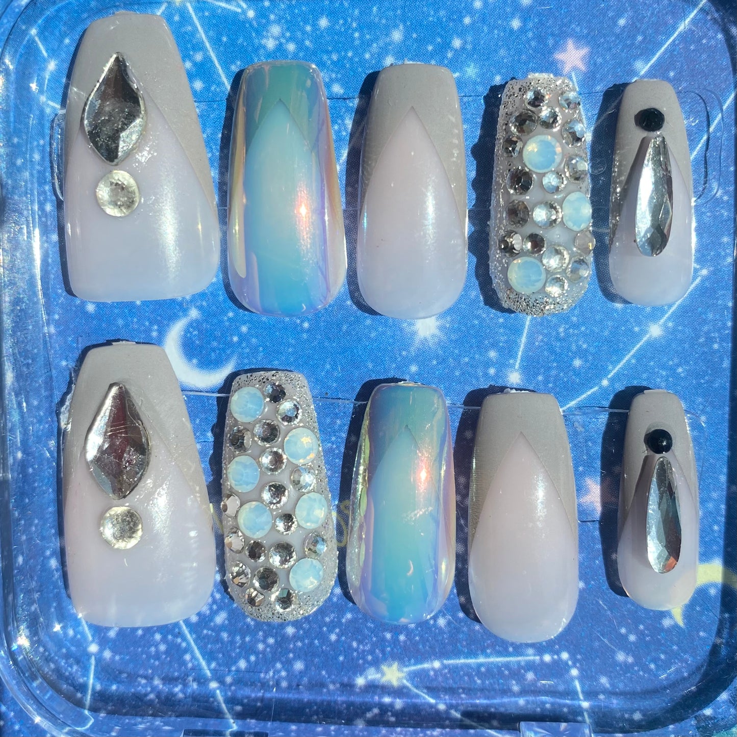 Royal Gray Nail Set