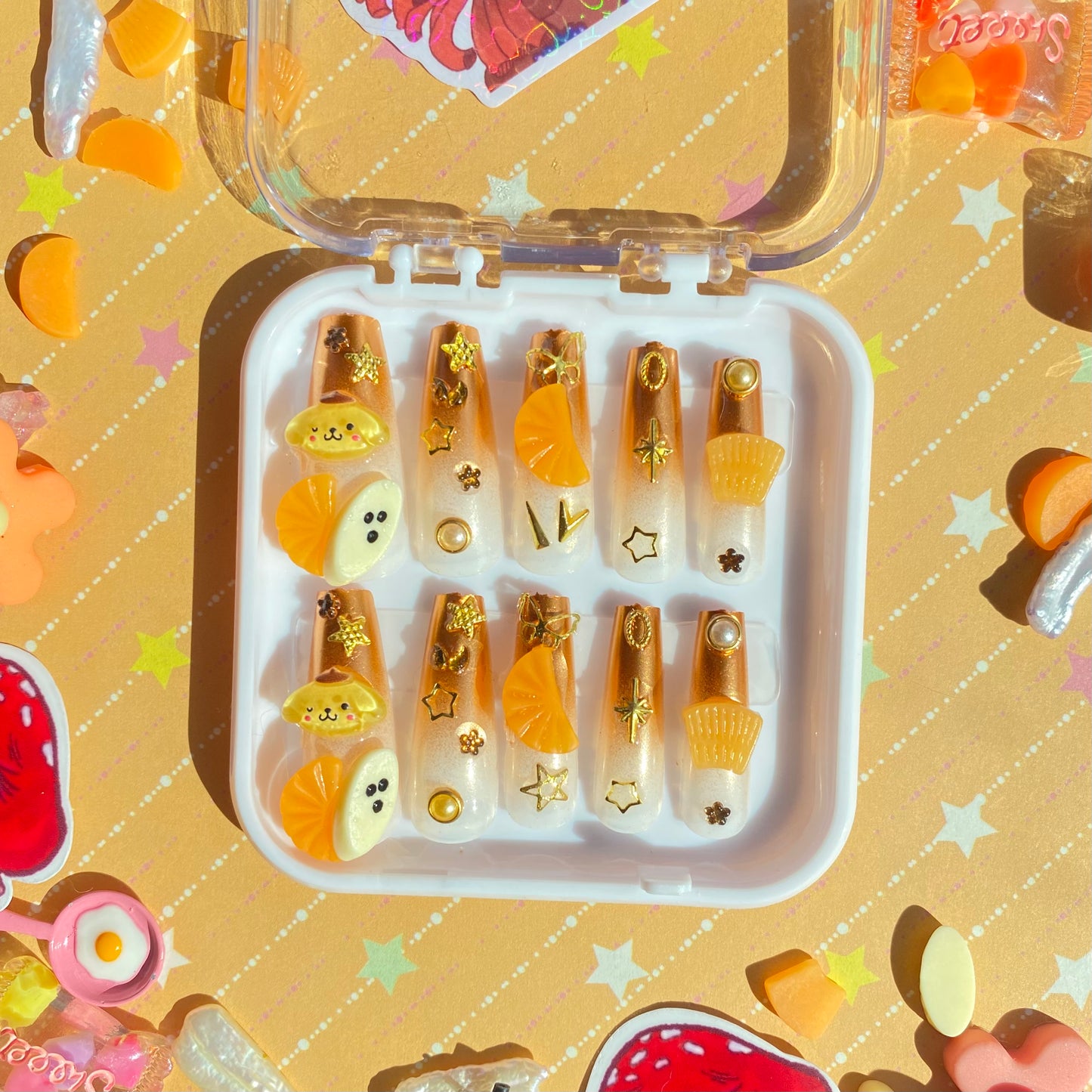 Pompompurin Nail Set