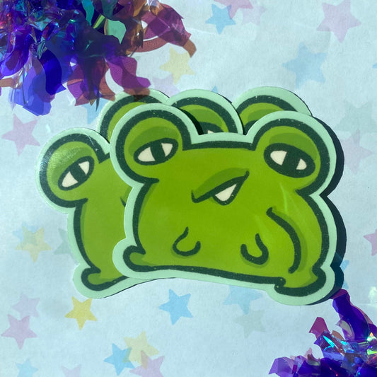 Frog Butt Sticker